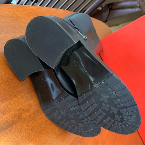 Donald J Pliner Baso Black Leather Boots - Picture 2 of 11